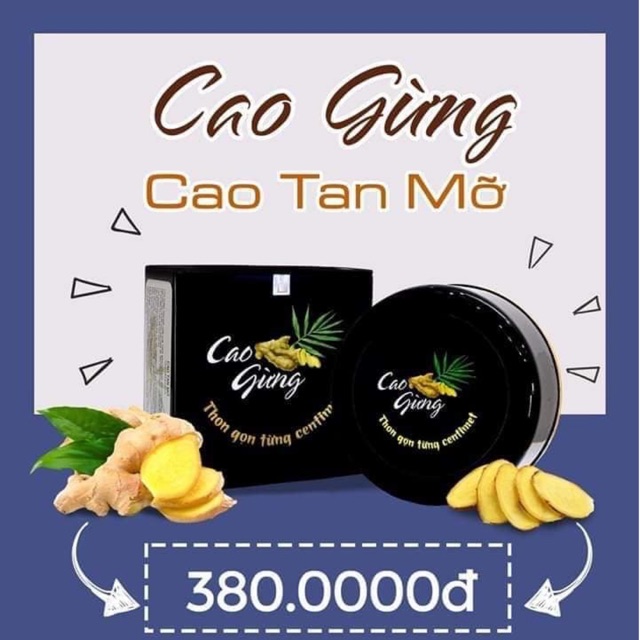 MUA 1 TẶNG 1 . Cao gừng đánh tan mỡ bụng ( tặng gen nịt bụng)