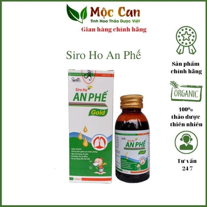 Siro ho An Phế Bổ Phế, Trừ Ho, Tiêu Đờm, Các Chứng Ho Do Cảm Lạnh, Nhiễm Lạnh, Ho Gió, Ho Khan, Ho Có Đờm Chai 100ml