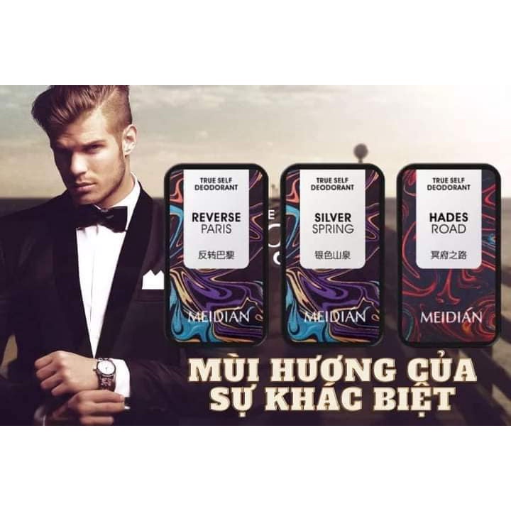 Nước hoa khô nam tính combo 3 mùi chính hãng Median lưu hương 12 tiếng