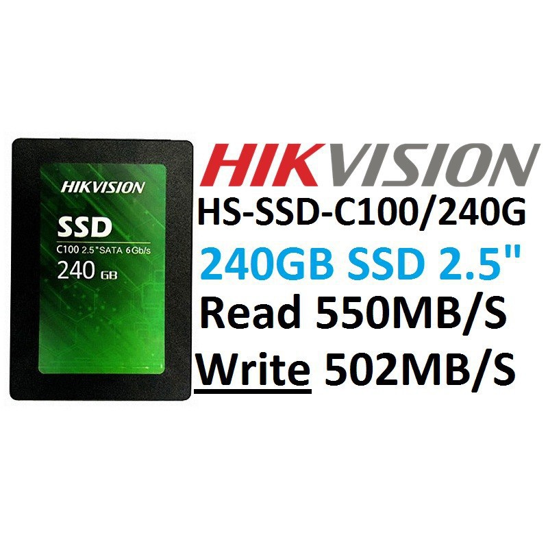Ổ Cứng SSD HIKVISION C100 120GB 240GB 480GB Sata III - Hàng Chính Hãng Bảo Hành 36 tháng