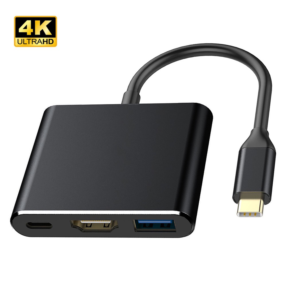 DOONJIEY USB 3.1 Type C to 4K HDMI USB 3.0 Hub Adapter Cable for Macbook