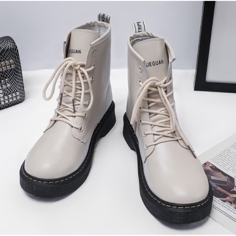 Giày Boot Nữ Cổ Cao Thắt Dây GT6171- GOLDSNEAKER