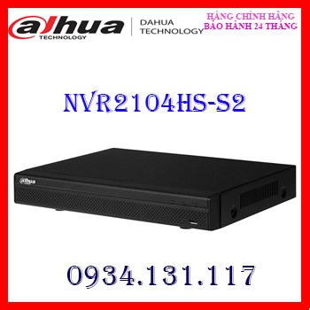 Đầu ghi hình camera IP 4 kênh DAHUA NVR2104HS-S2