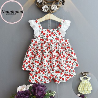 Bộ bé gái quả cám cánh tiên 2 mầu Đỏ và Vàng XHN685