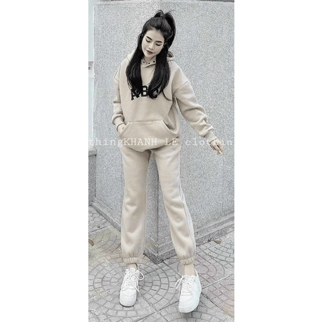 (FREE SHIP) SÉT BỘ NỈ ABC KIỂU BOM HOT HIT SANG CHẢNH PU