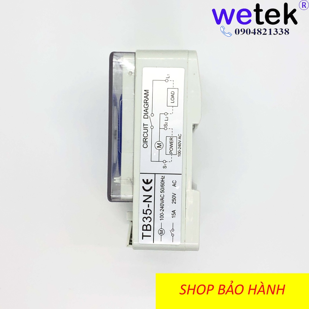 Camsco TB35N Rẻ nhất Rơ le công tắc hẹn giờ timer 24h 7 ngày loại cơ, 16A, bảo hành 3T