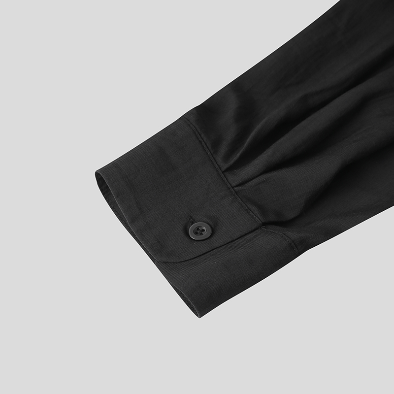 Áo sơ mi tay dài màu trơn thời trang thu đông cho nam