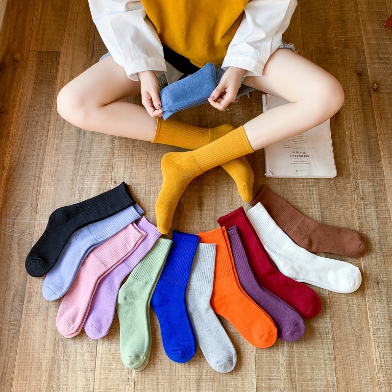 Tất cao cổ thời trang cổ điển đơn giản với 20 màu tùy chọn cho nam và nữ