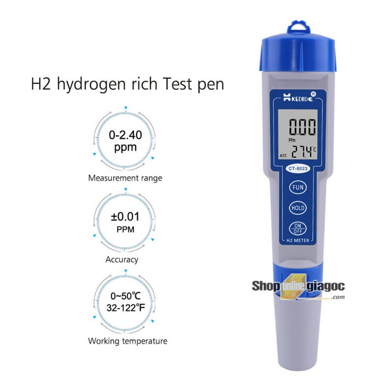 Bút Đo Hydrogen Kiểm Tra Hàm Lượng H2 Trong Nước CT-8023/CT-8023L