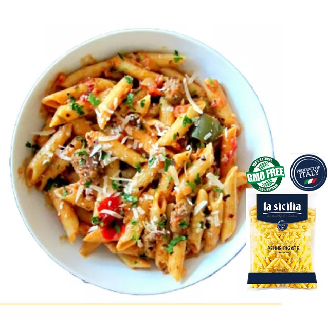 Nui ống xéo La Sicilia gói 500g[Date 2024]-Ý