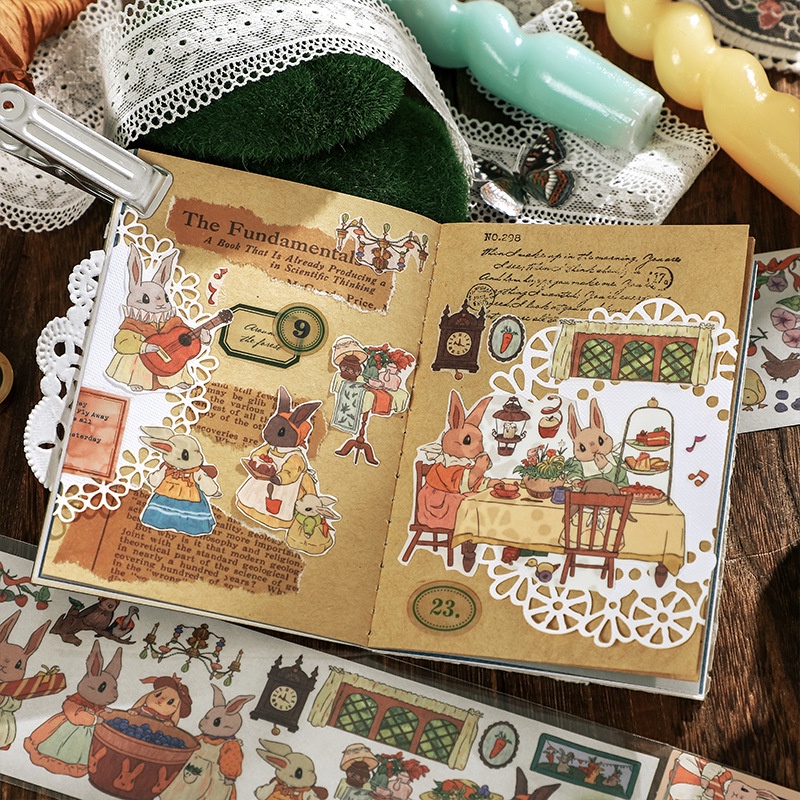 Hình Dán Thỏ Đáng Yêu Mohamm 1 Tờ