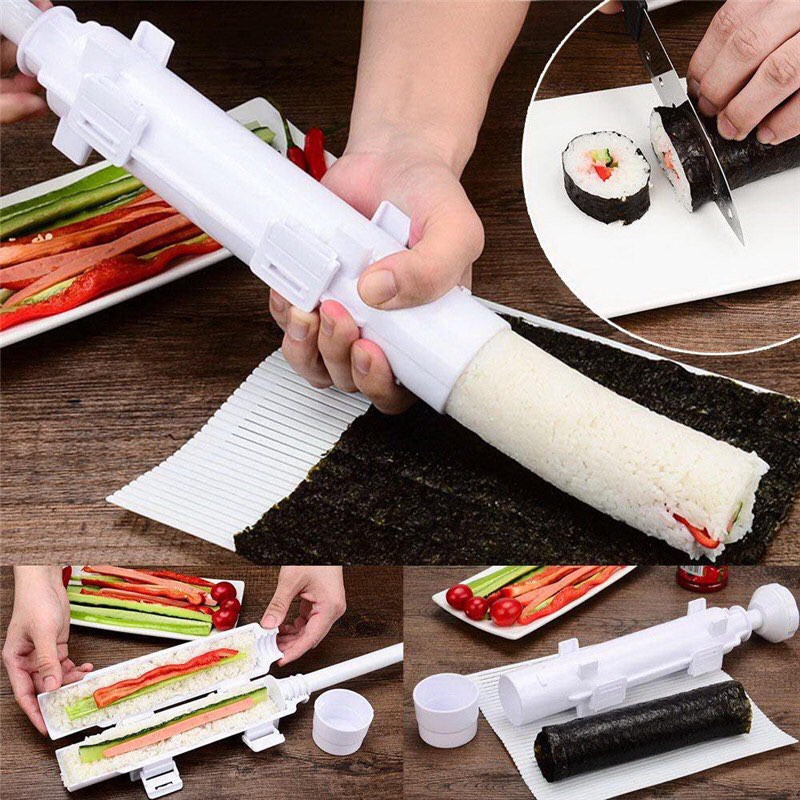 DỤNG CỤ LÀM CƠM CUỘN SUSHI SIÊU NHANH TIỆN LỢI CHẤT LIỆU NHỰA CAO CẤP AN TOÀN TUYỆT ĐỐI CHO SỨC KHỎE