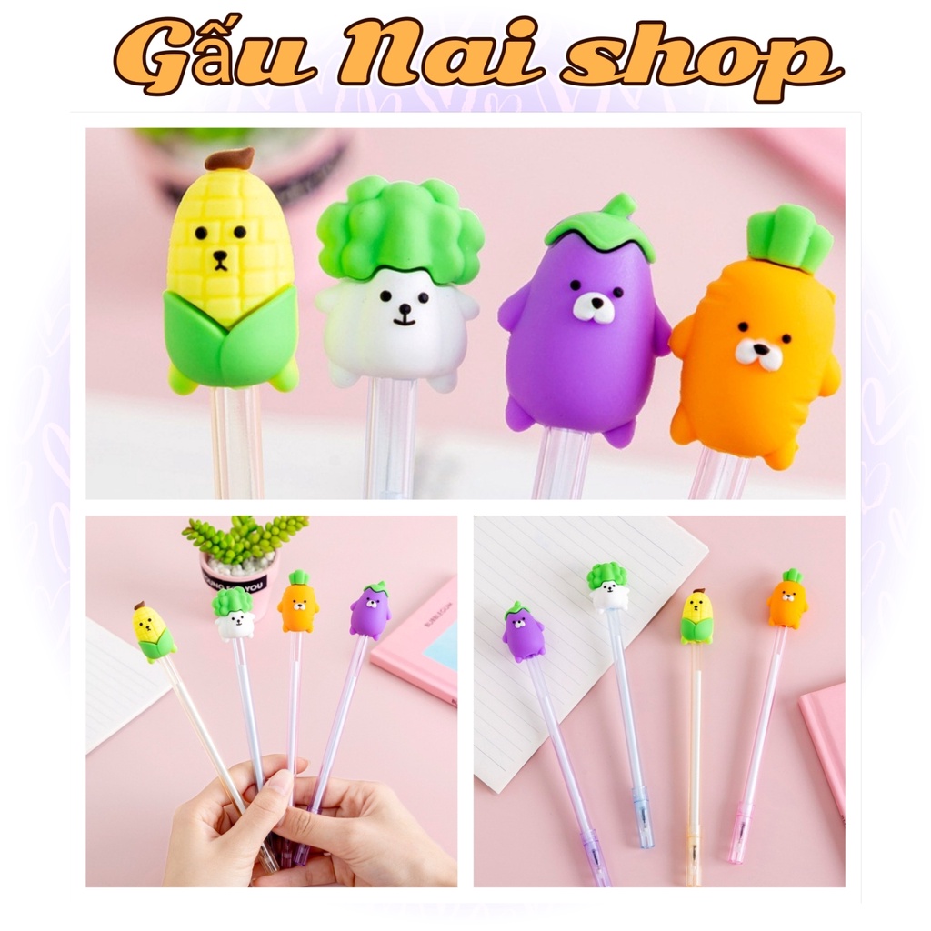 Bút nước cậu bé rau củ cute