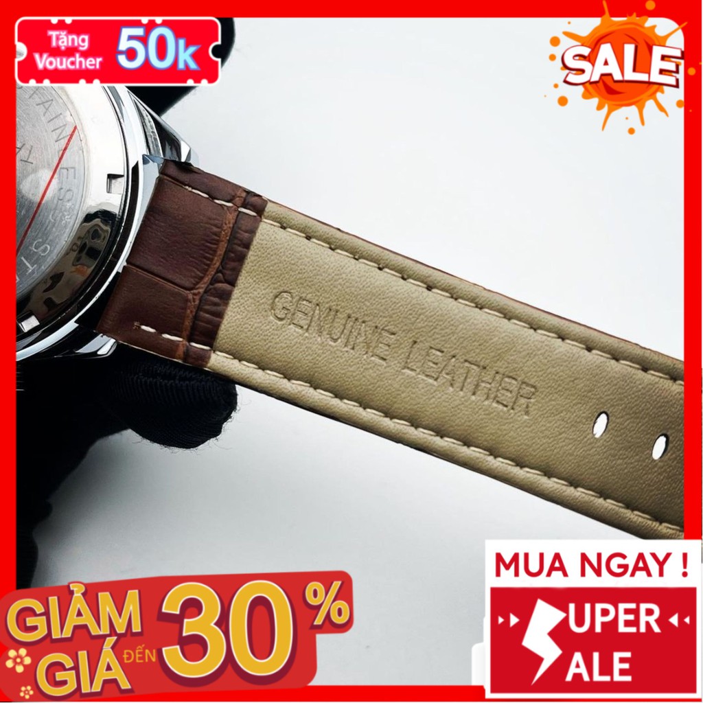 Đồng hồ cơ - Đồng Hồ Dây Da Nam 43mm Fom Mới Chống Xước Chống Nước Kính Sapphire Tím 201 - 1199 Watches | BigBuy360 - bigbuy360.vn