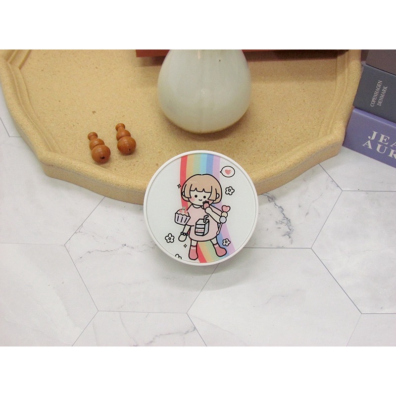 khay đựng lens tròn cô bé mùa đông