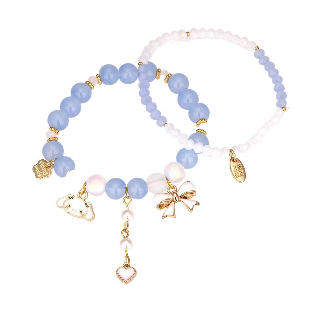 Vòng Đeo Tay Xỏ Hạt Charm Mymelody Kuromi Thời Trang Thủ Công