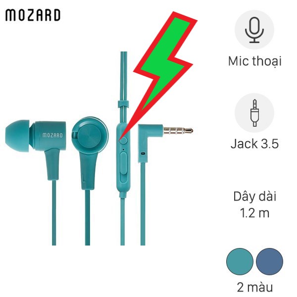 Tai nghe EP Mozard DS510-WB Xanh
