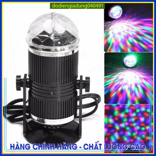 Đèn cầu vũ trường xoay nháy chớp theo nhạc bay quẩy phòng sân khấu đèn led quán bar ánh sáng cảm ứng nhạc