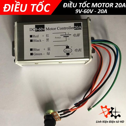 Điều tốc các loại motor 9v-60v công suất 20A