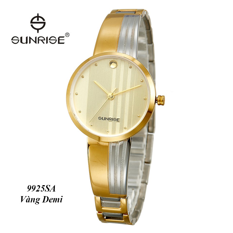 Đồng hồ nữ lắc tay Sunrise 9925SA kính Sapphire chống xước chống nước tốt - Fullbox