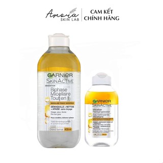 Nước Tẩy Trang Vàng Dầu Garnier Micellar Oil-Infused Cleansing Water - Amora Skinlab
