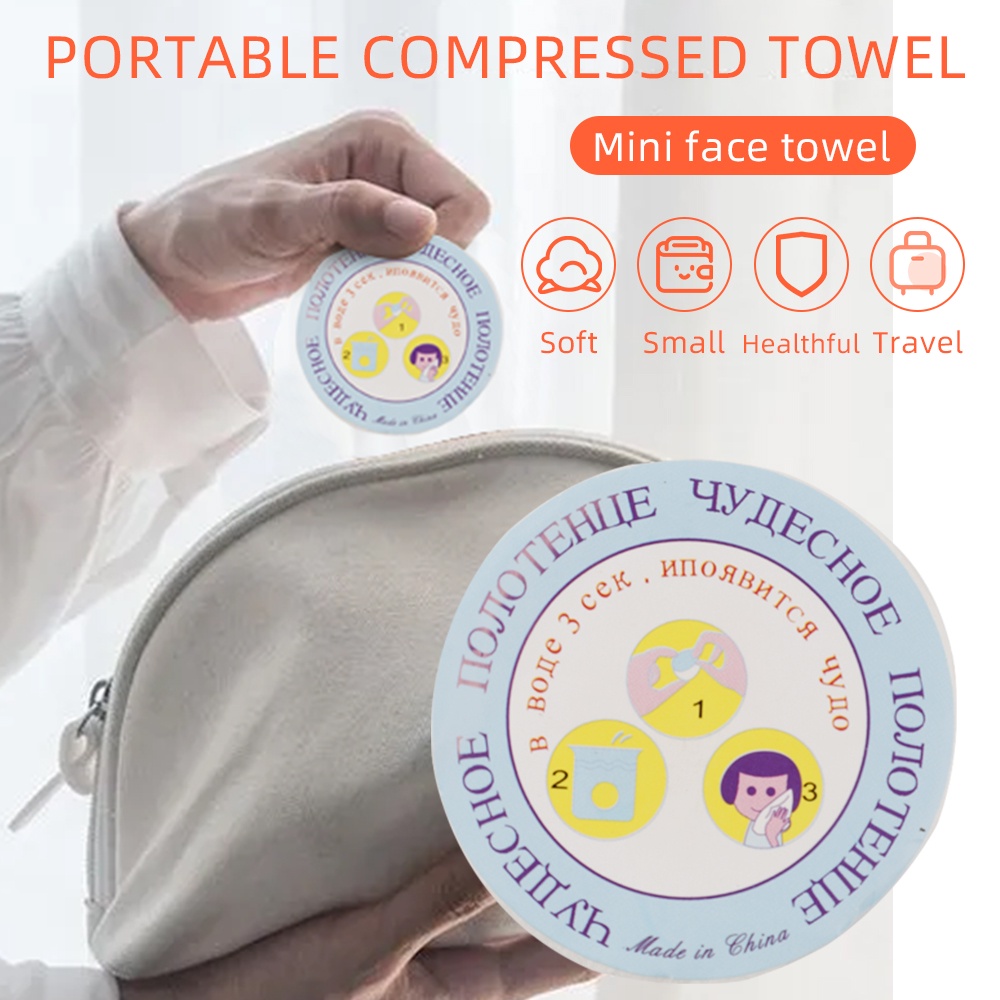 Khăn giấy dạng nén dùng một lần tiện dụng khi đi du lịch