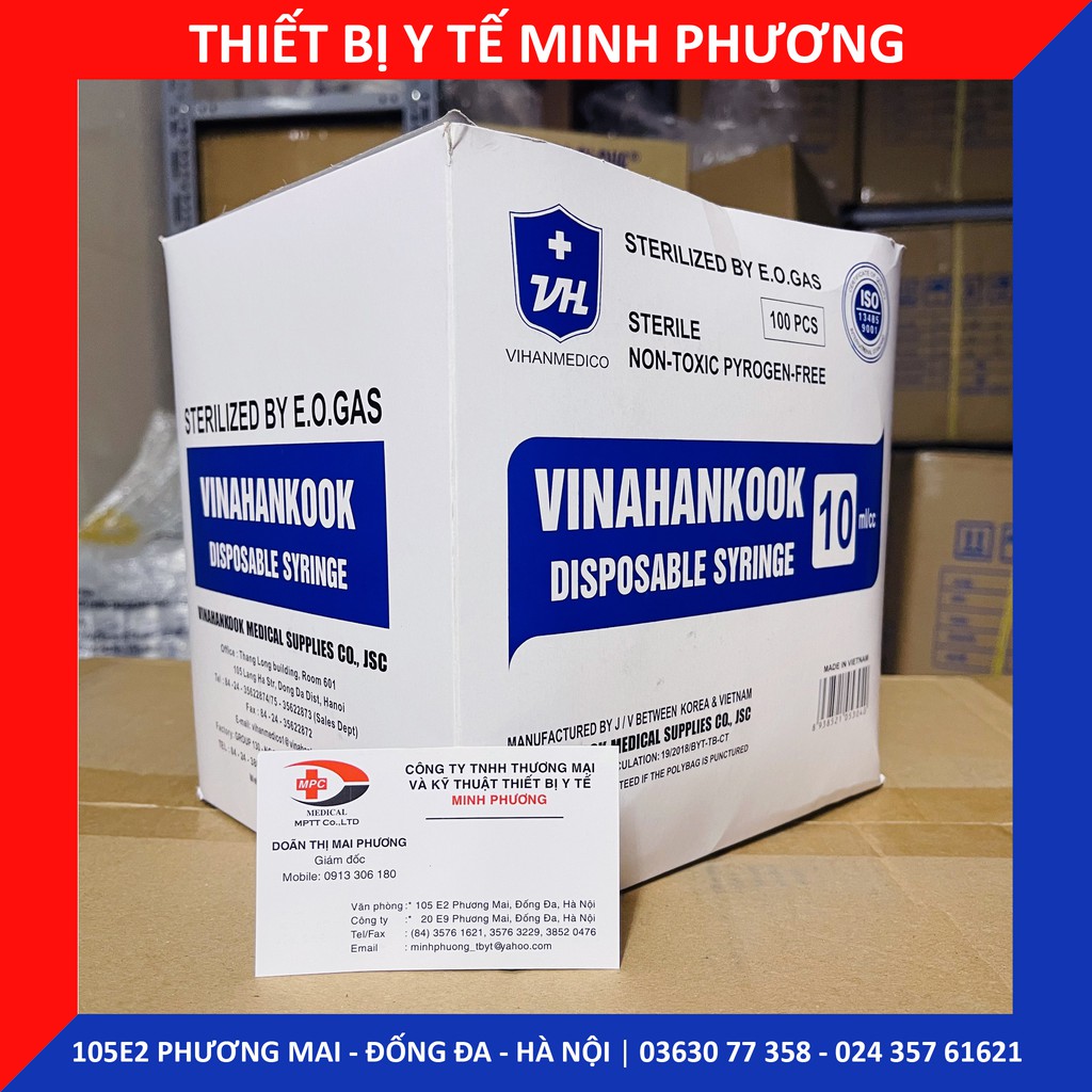 Bơm tiêm 1 lần Vinahankook 10ml