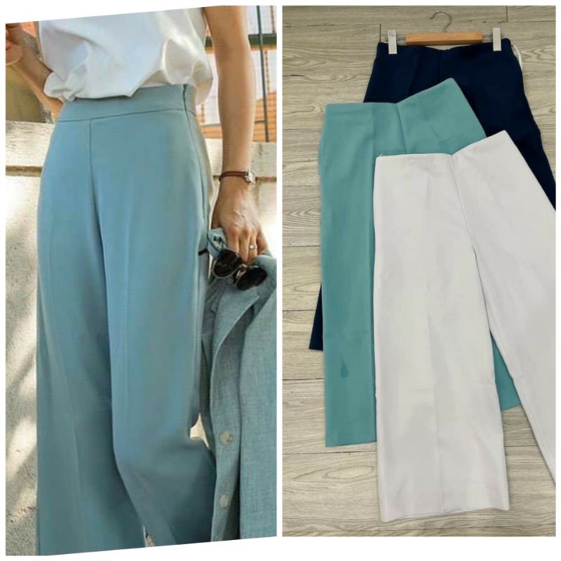 Quần lửng ống rộng 8 tấc Miss Selfridge-hàng xuất xịn