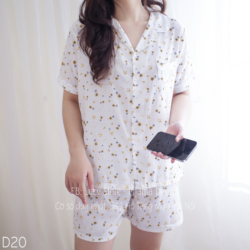 Bộ Ngủ Dễ Thương Phong Cách Hàn Quốc Vải Đũi Thoáng Mát Êm Ái Nhẹ Nhàng | BigBuy360 - bigbuy360.vn