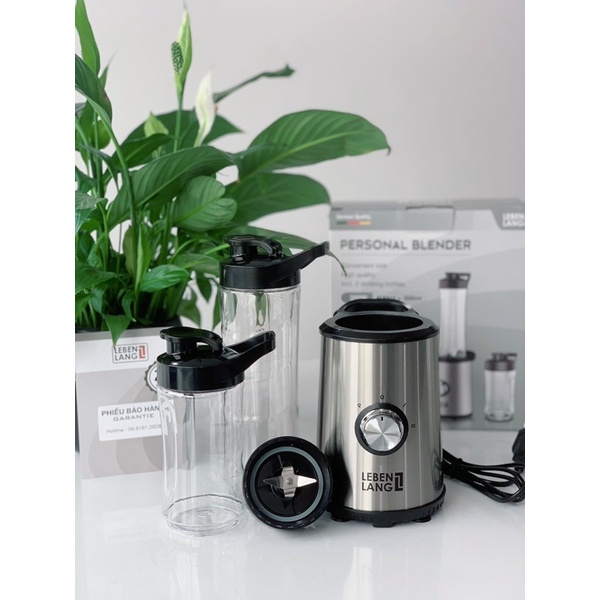 Máy xay cầm tay Lebenlang LBSP8648, máy xay sinh tố mini 350W, bảo hành chính hãng 24 tháng