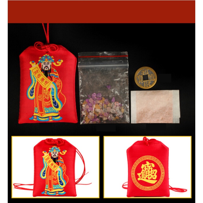 Túi thần tài chiêu tài lộc tránh thất thoát tiền của may mắn phong thủy