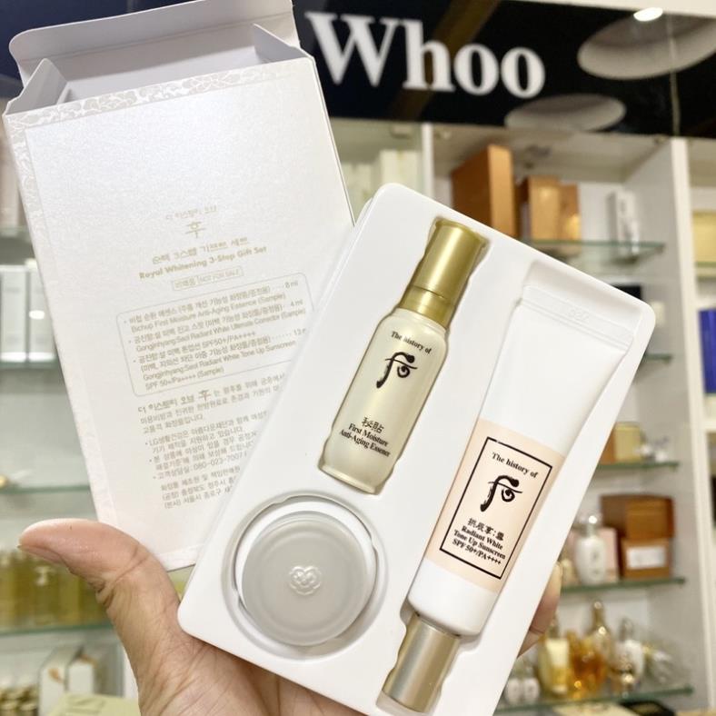 Set chống nắng Whoo Radiant White Tone Up Sunscreen SPF50+/ PA++++ - Chuẩn chính hãng LG Hàn Quốc