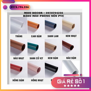 (Loại 1) Phông nền nhựa PVC 14 màu (1mx2m) - Phông nền chụp ảnh hot 2021