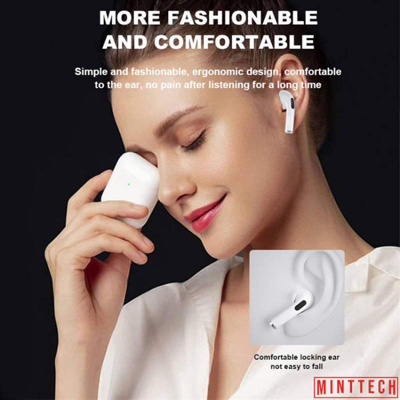 【COD】[SaleXả hàng] Tai nghe bluetooth không dây PRO4 MintTech, Bluetooth 5.0 âm thanh cực tốt Đàm thoại sắc nét, nhét tai thời trang cho iphone, android samsung, oppo, xiaomi, sony, vsmart tai nghe nhet tai âm thanh HD bass mạnh, pin trâu, pro 4 2020