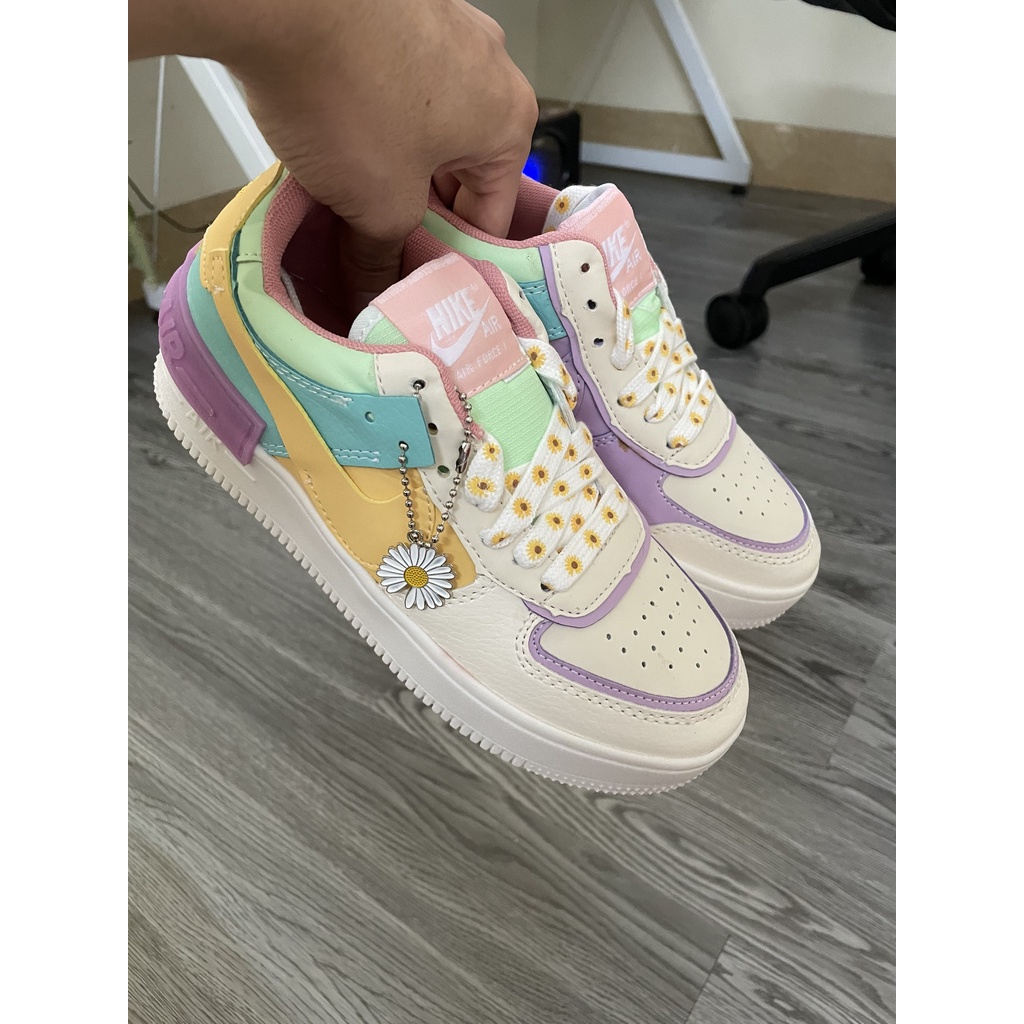 ⚡️Giày Nike Air force 1 Shadow, AF1 shadow 7 màu Nữ ❤️cầu vồng CỰC HOT 2021