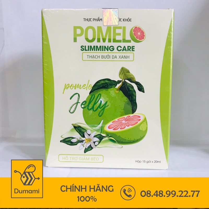 Thạch Bưởi Da Xanh POMELO SLIMMING CARE Giữ Dáng, đẹp Da, Giảm Cân, giảm Mỡ Hiệu Qủa Cho Tất Cả Cơ Địa - hộp 15 gối