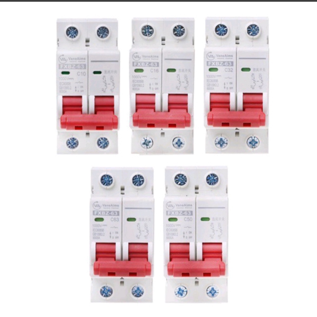 Aptomat đóng ngắt DC chuyên dụng Solar 1000V – 63A
