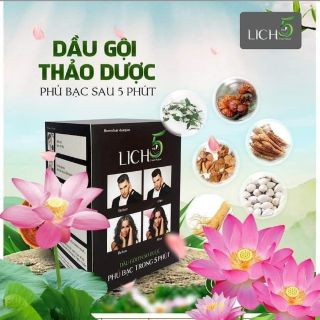 [Chính hãng ONA global]Dầu gội thảo dược phủ bạc LICH5- cỏ cây hoa lá