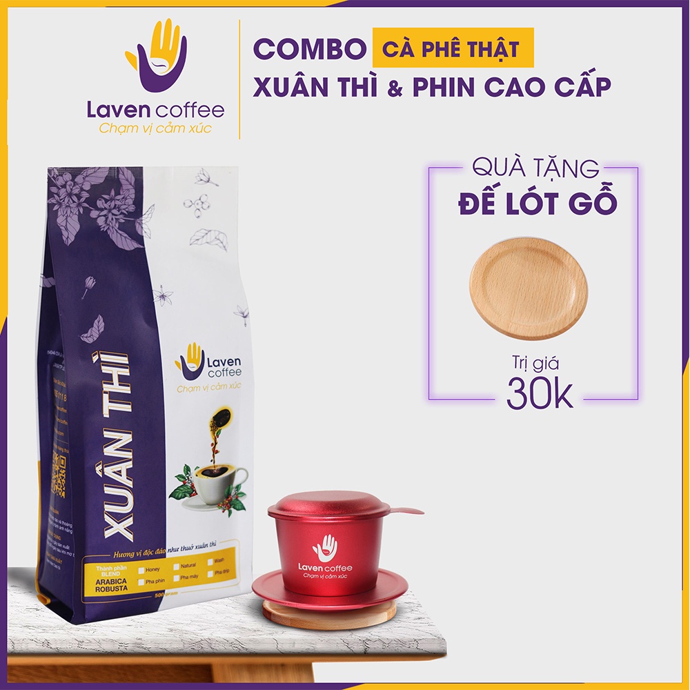 [COMBO CÀ PHÊ + PHIN] tặng kèm đế lót ly cao cấp – Laven coffee | BigBuy360 - bigbuy360.vn