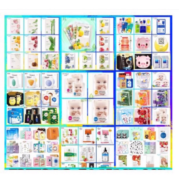 Combo 200 mask mặt nạ mix dưỡng da nội địa trung