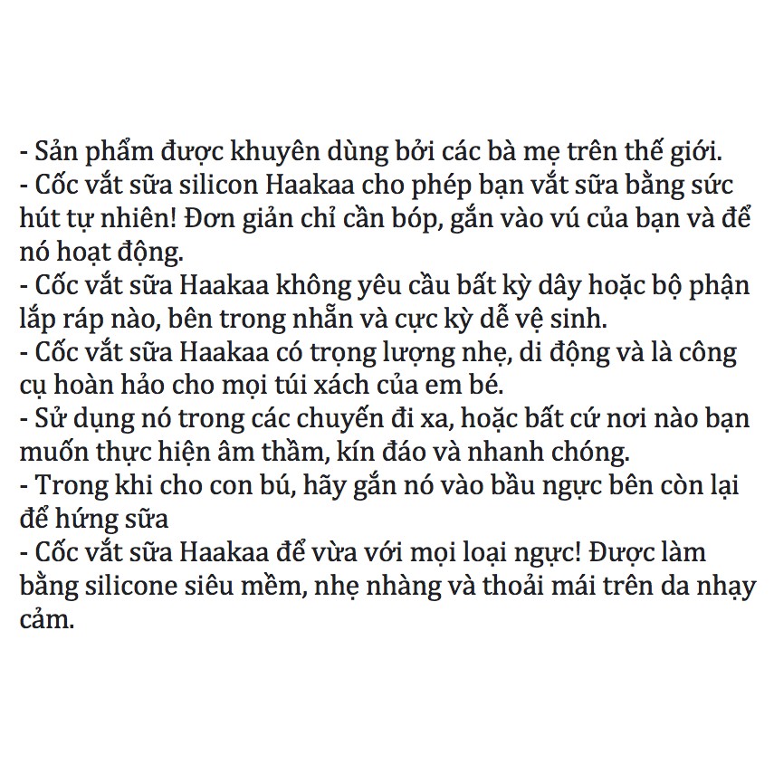Cốc hứng sữa HaaKaa 100ml và 150ml đã qua sử dụng