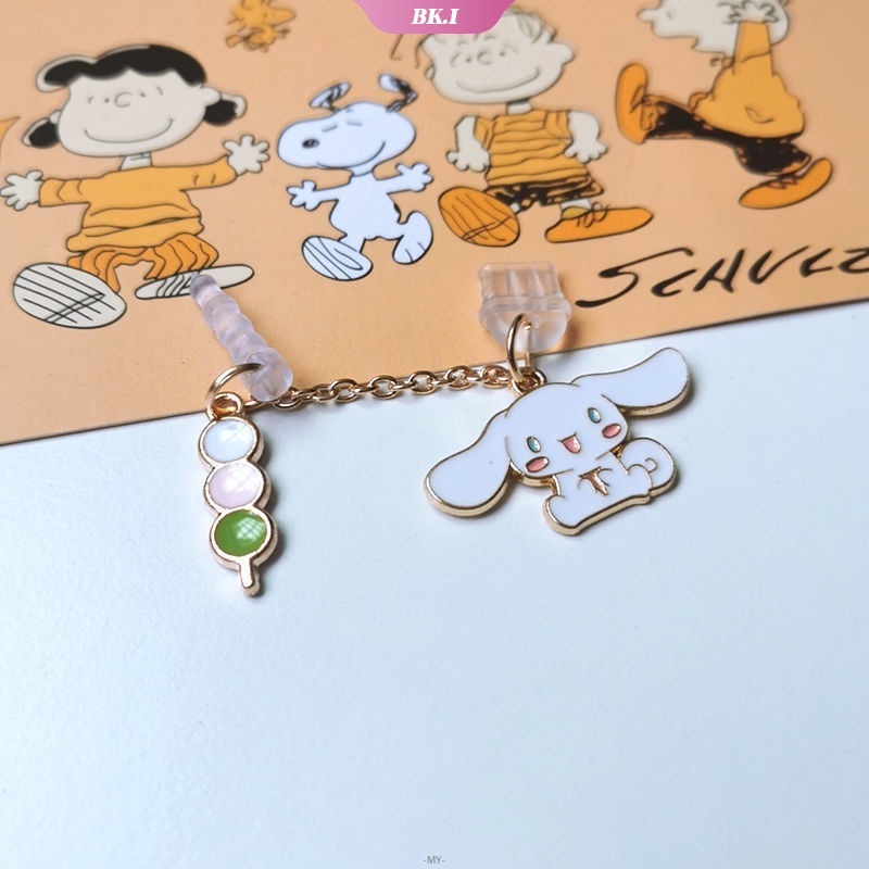 SANRIO Nút Cắm Chống Bụi Cổng Sạc Tai Nghe Hình Hoạt Hình Đáng Yêu Cho ĐT táo