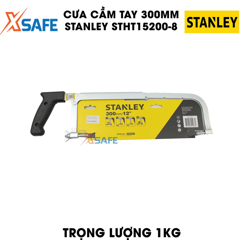Cưa cầm tay STANLEY STHT15200-8 300 mm Cưa tay Stanley tay cầm hợp kim nhôm chắc chắn, bọc cao su êm ái
