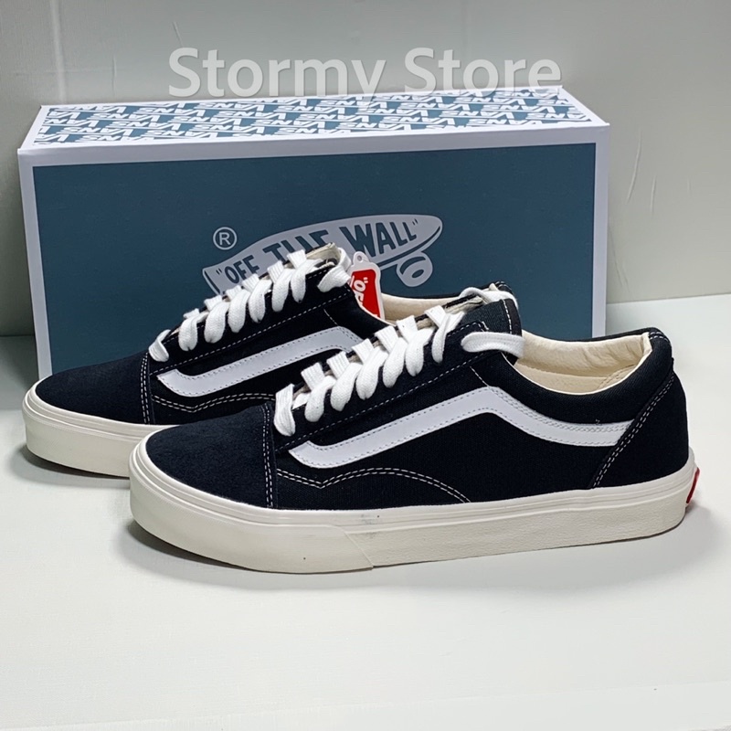 Giày Thể Thao Đen Trắng Chuẩn Box Xanh Xinh Đẹp