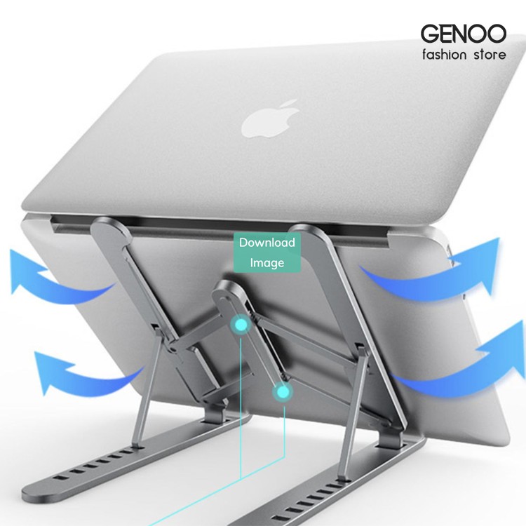 Giá Đỡ Laptop Stand Nhôm Hỗ Trợ Tản Nhiệt Có Thể Gấp Gọn Chỉnh Độ Cao Để laptop GN023 - GENOO OFFICIAL