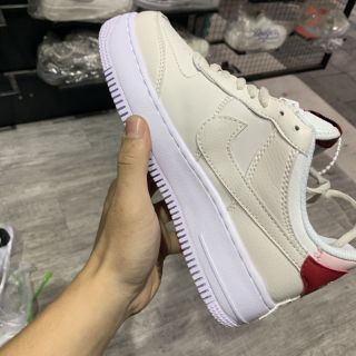 < VIDEO + ẢNH THẬT > GIÀY SNEAKER AF1 TRẮNG ĐỎ THẤP CỔ