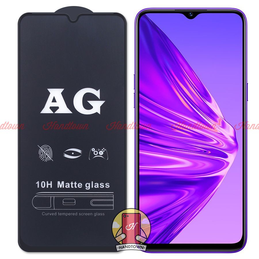 Kính Cường Lực Nhám Full Màn Chống Vân Tay Dành Cho Realme 5 / Realme 5 Pro / Realme Q