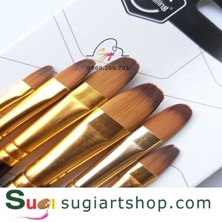 Bộ cọ đầu oval Keep smiling A6118Z [ Sugi art shop]
