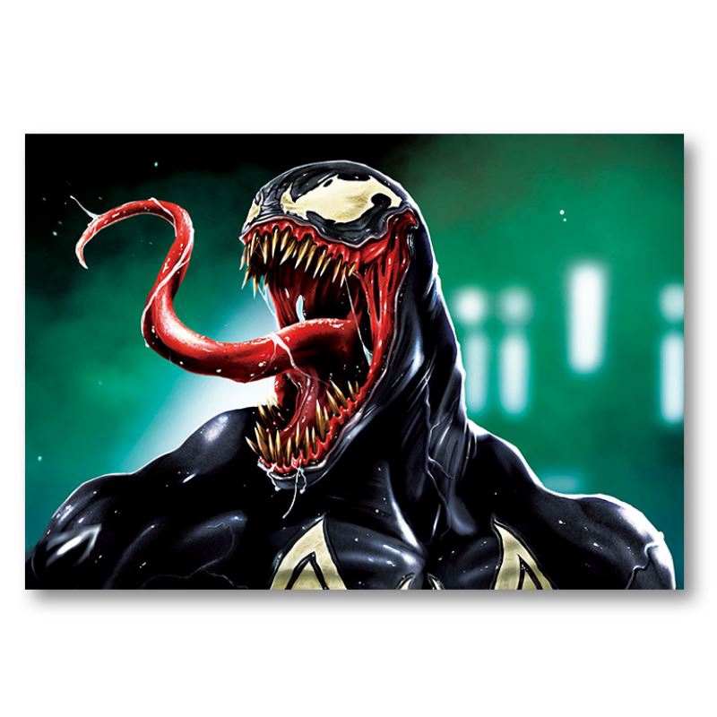 1 Miếng Dán Tường Trang Trí Hình Nhân Vật Siêu Anh Hùng Venom / Người Khổng Lồ Xanh / Báo Đen / Hulk / Captain Marvel