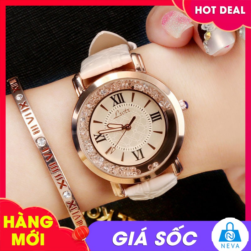 [Mã FAMAYWA2 giảm 10k đơn từ 50k] (HOT) Đồng Hồ Nữ LSVTR Dây Da Mặt Kim Loại NEVA9025 | BigBuy360 - bigbuy360.vn